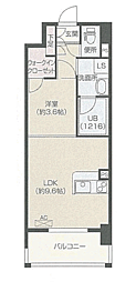 OrchidResidence上呉服 1LDKの間取図画像