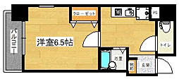 マンション花房 1Kの間取図画像