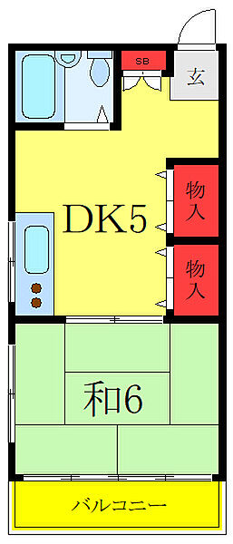 稲葉ビル ｜東京都板橋区南常盤台2丁目(賃貸マンション1DK・3階・29.16㎡)の写真 その2