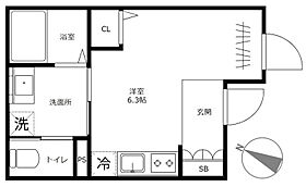 Levante 501 ｜ 東京都荒川区西日暮里6丁目（賃貸マンション1R・5階・18.95㎡） その2