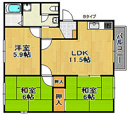 ソレイユ・サガン C棟 1階/-