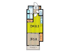 グレイス柳橋 503 ｜ 埼玉県蕨市中央３丁目2-1（賃貸マンション1DK・5階・35.72㎡） その2