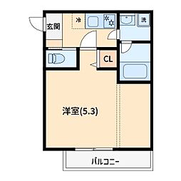 間取図画像 1K