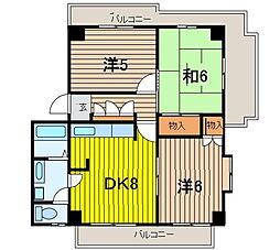 間取図画像 3DK