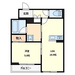 間取図画像 1LDK