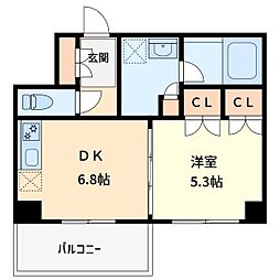 間取図画像 1DK