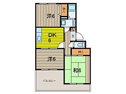 ヴァンベールソフィア 3DKの間取図画像