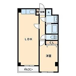 セレスト 1LDKの間取図画像