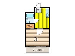TOP北浦和No.1 1Kの間取図画像