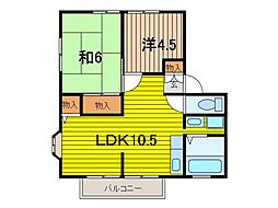 CERA武蔵浦和 2LDKの間取図画像