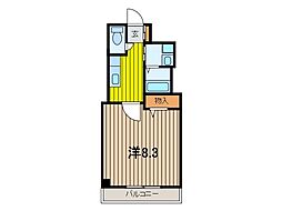 グレースタウンミソノ 1Kの間取図画像