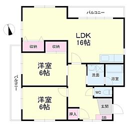 間取図画像 2LDK