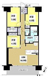 間取図画像 3LDK