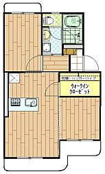 マンションヒカリ2 2LDKの間取図画像