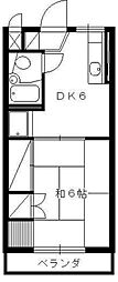 コーポ石塚1 1DKの間取図画像
