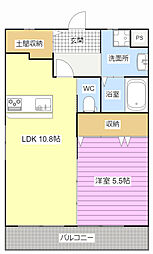 asamori-so 1LDKの間取図画像