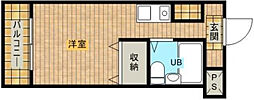 メゾン・ド・サンディーク ワンルームの間取図画像