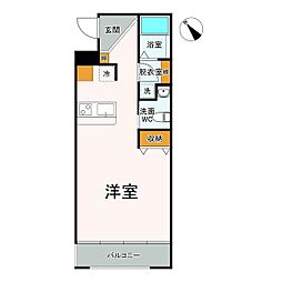 ARCO15 ワンルームの間取図画像