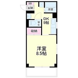 Avenue山下 1DKの間取図画像
