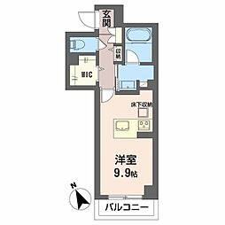 GM.E ワンルームの間取図画像