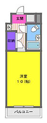 フレクション浜松1 ワンルームの間取図画像