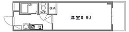 ホリホックイン八幡 1Kの間取図画像