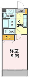 L.Village2 1Kの間取図画像