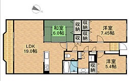 ディモーラ佐鳴台 3LDKの間取図画像
