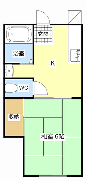 和合ハイツ 201｜静岡県浜松市中央区和合北２丁目(賃貸アパート1K・2階・21.72㎡)の写真 その2