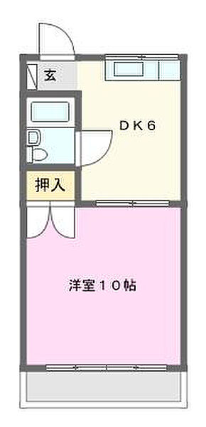 メゾンドゥ 2-C｜静岡県浜松市中央区和合町(賃貸アパート1DK・2階・29.00㎡)の写真 その2