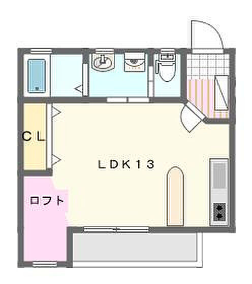 ヴィラピーノ 1-2｜静岡県浜松市中央区助信町(賃貸アパート1R・1階・33.04㎡)の写真 その2