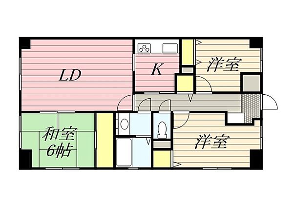 リアライズ城北 210｜静岡県浜松市中央区城北２丁目(賃貸マンション3LDK・2階・72.45㎡)の写真 その2