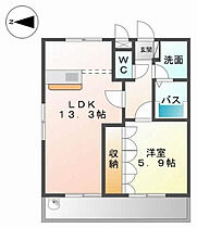 グランドフォレスト 102 ｜ 静岡県浜松市浜名区細江町三和（賃貸アパート1LDK・1階・44.62㎡） その2