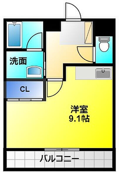 ラフォーレ百園 503｜静岡県浜松市中央区三方原町(賃貸マンション1R・5階・28.95㎡)の写真 その2