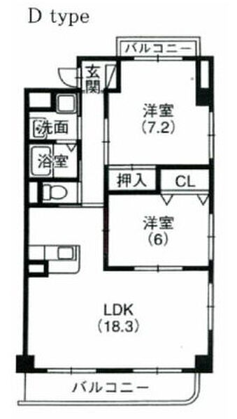 ロイヤルステージ 305｜静岡県浜松市中央区中央２丁目(賃貸マンション2LDK・3階・69.10㎡)の写真 その2