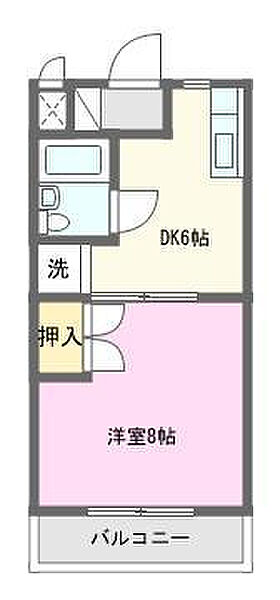 マンションシマノII 202｜静岡県浜松市中央区高丘西４丁目(賃貸マンション1DK・2階・25.92㎡)の写真 その2