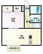 アービル篠原A 105 ｜ 静岡県浜松市中央区篠原町（賃貸アパート1LDK・1階・41.15㎡） その2