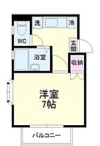 ビバリーハウス中島 101 ｜ 静岡県浜松市中央区中島２丁目（賃貸アパート1K・1階・22.35㎡） その2