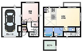 A-Life富塚 C-A ｜ 静岡県浜松市中央区富塚町（賃貸テラスハウス1LDK・1階・68.10㎡） その2