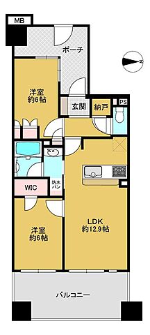 間取り ヨコハマオールパークス　ザ・フォレスト 9階/924