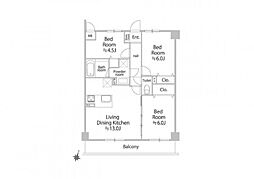 グレイス習志野台 3LDKの間取図画像