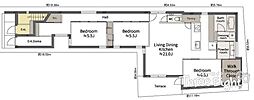 SPATIO 駒込- QUIET FLATS - 1階 3LDKの間取図画像