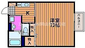 ドムスフローラ　Ｂ棟  ｜ 岡山県岡山市北区伊福町3丁目（賃貸マンション1K・2階・36.76㎡） その2