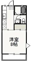 S.T.Villa TSUSHIMA Ｂ  ｜ 岡山県岡山市北区津島東2丁目（賃貸アパート1K・1階・26.49㎡） その2