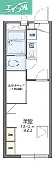 レオパレス小室 1Kの間取図画像