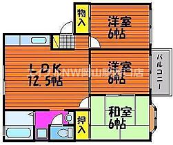 センスフルタウン西王寺I　Ａ棟  ｜ 岡山県岡山市北区撫川（賃貸アパート3LDK・1階・60.45㎡） その2