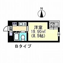 アルファ清心町II  ｜ 岡山県岡山市北区清心町（賃貸マンション1K・8階・19.90㎡） その2