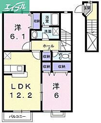 ガーデンコートA 2階