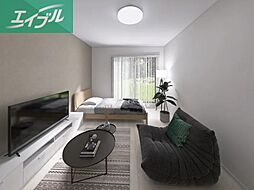 仮称）学南町新築アパート 2階ワンルームのリビング/ダイニング