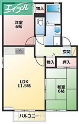 間取図画像 2LDK